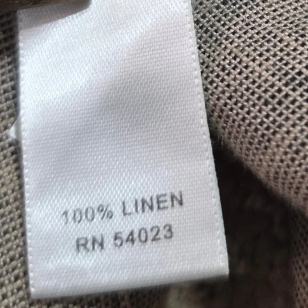 Banana Republic Ryan Fit Pants 2 Gray 100% Linen Wide Leg Lightweight 1172